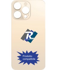 VETRO SCOCCA POSTERIORE COPRI BATTERIA iPhone 13 Pro Max Gold BACK BIG HOLE