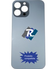 VETRO SCOCCA POSTERIORE COPRI BATTERIA iPhone 13 Pro Max AZZURRO SIERRA BIG HOLE