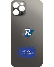 VETRO SCOCCA POSTERIORE COPRI BATTERIA iPhone 12 Pro Max NERO BACK BIG HOLE
