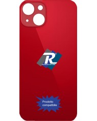 VETRO SCOCCA POSTERIORE COPRI BATTERIA APPLE iPhone 13 ROSSO BACK COVER BIG HOLE