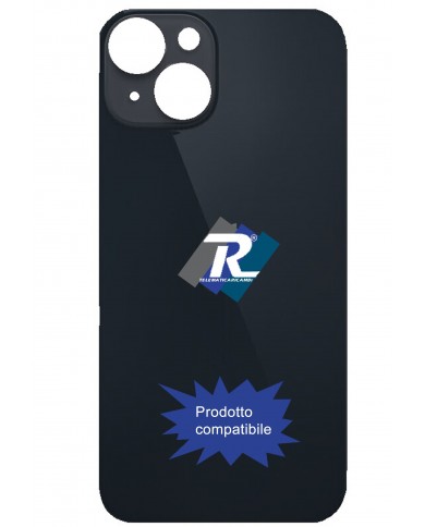VETRO SCOCCA POSTERIORE COPRI BATTERIA APPLE iPhone 14 NERO BACK COVER BIG HOLE