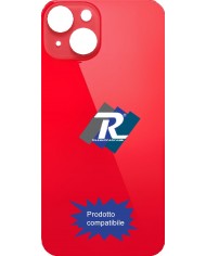 VETRO SCOCCA POSTERIORE COPRI BATTERIA iPhone 14 ROSSO BACK COVER BIG HOLE