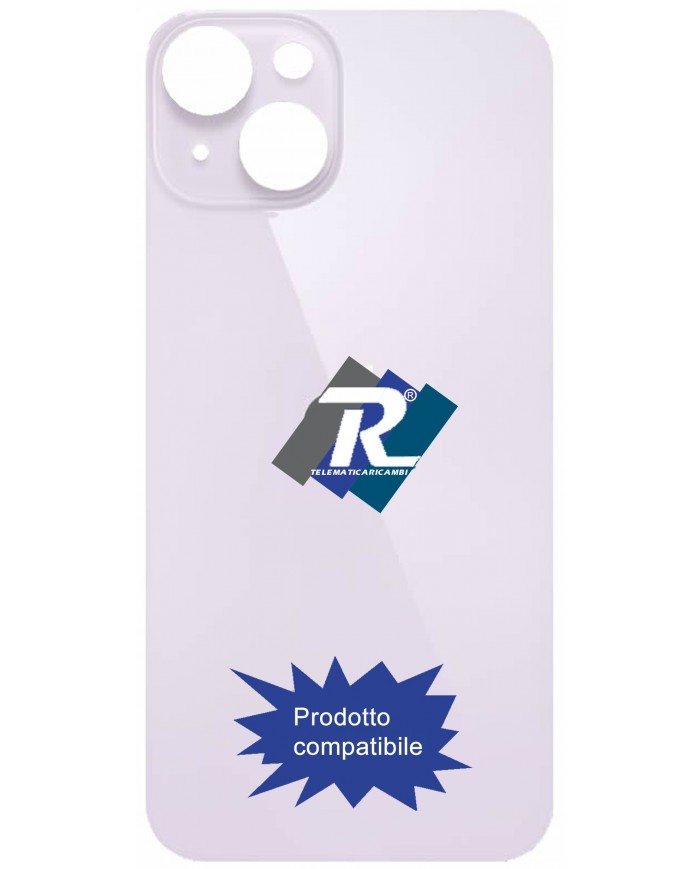 VETRO SCOCCA POSTERIORE COPRI BATTERIA iPhone 14 VIOLA BACK COVER BIG HOLE