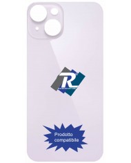 VETRO SCOCCA POSTERIORE COPRI BATTERIA iPhone 14 VIOLA BACK COVER BIG HOLE