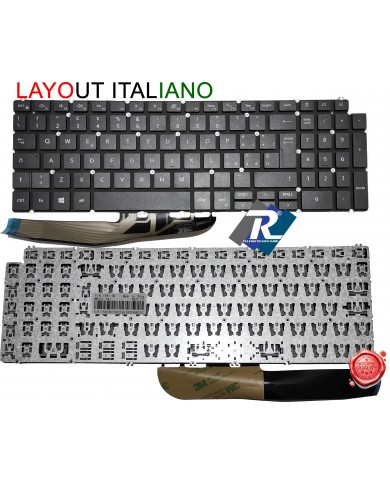 TASTIERA DELL Inspiron 15 7590 5584 5590 5593 5594 5598 7591 P90F No frame nera
