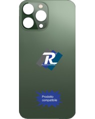 VETRO SCOCCA POSTERIORE COPRI BATTERIA iPhone 13 Pro VERDE BACK BIG HOLE