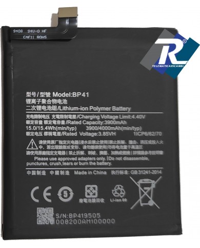 BATTERIA BP41 PER XIAOMI MI 9T - REDMI K20 4000 mAh Sostituisce ORIGINALE