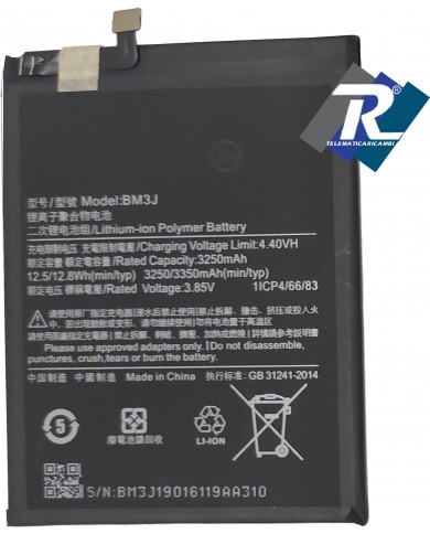BATTERIA BM3J PER XIAOMI MI8 MI 8 LITE M1808D2TG M1808D2TE M1808D2TC 3350 mAh