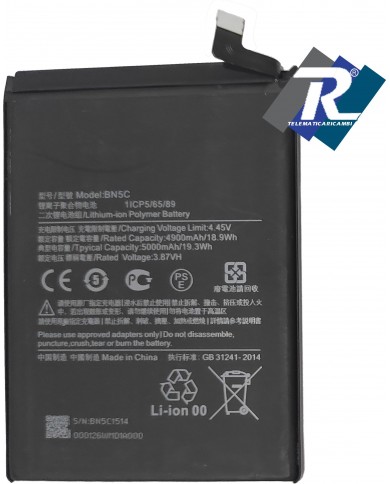 BATTERIA BN5C PER XIAOMI POCO M4 PRO 5G 2022 5000mAh SOSTITUISCE ORIGINALE