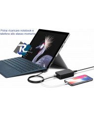 Alimentatore per Surface Pro 3 4 5 6 7 X Go Surface Book 44W Porta Usb - A1800
