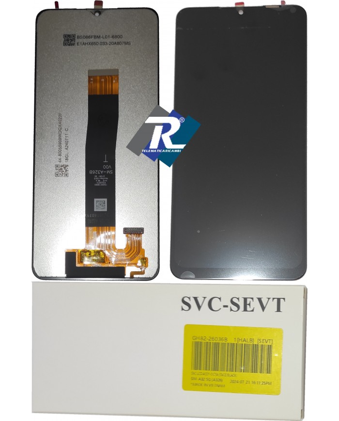 DISPLAY LCD SAMSUNG A32 5G SM-A326B TOUCH NERO PARI ORIGINALE SERVICE PACK V00