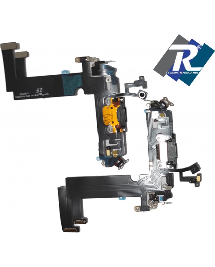 Connettore Ricarica iPhone 12 MINI Flex Flat Dock Microfono Usb Dati Nero