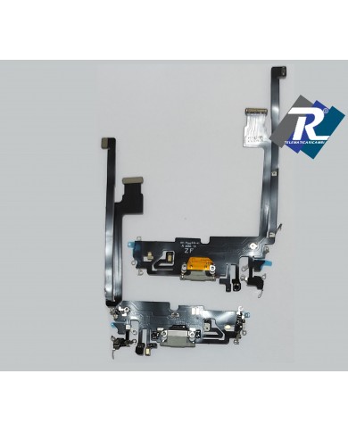 Connettore Ricarica iPhone 12 PRO MAX Flex Flat Dock Microfono carica Usb Bianco