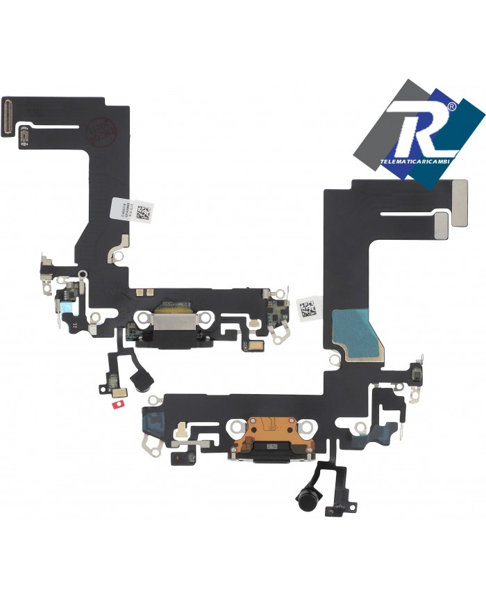 Connettore Ricarica iPhone 13 MINI Flex Flat Dock Microfono Usb Dati Nero