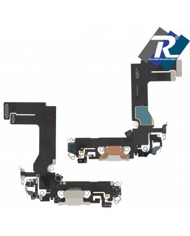 Connettore Ricarica iPhone 13 MINI Flex Flat Dock Microfono Usb Dati Bianco