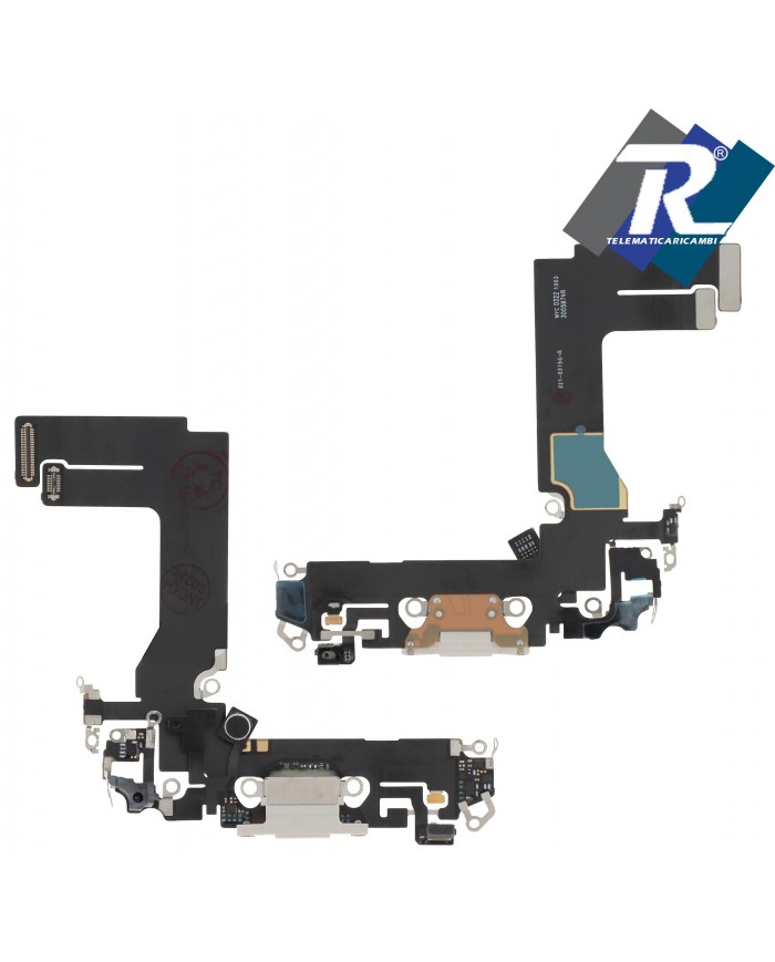 Connettore Ricarica iPhone 13 MINI Flex Flat Dock Microfono Usb Dati Bianco