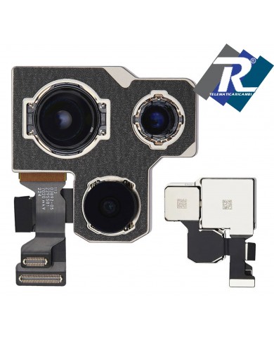FOTOCAMERA POSTERIORE APPLE IPHONE 14 PRO RETRO BACK CAMERA PARI ORIGINALE