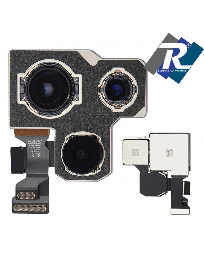FOTOCAMERA POSTERIORE APPLE IPHONE 14 PRO RETRO BACK CAMERA PARI ORIGINALE