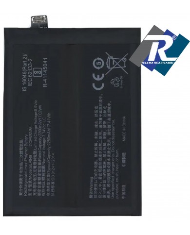 BATTERIA BLP849 2ICP6-32-85 PER OPPO REALME GT 5G RMX2202 2250mAh PARI ORIGINALE