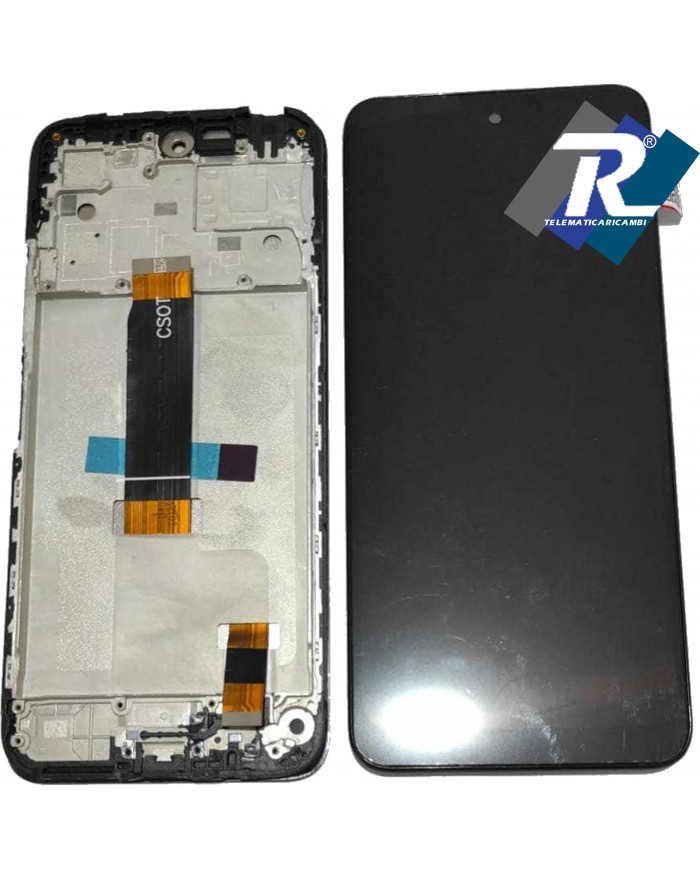 DISPLAY LCD XIAOMI REDMI 12 23053RN02L 23053RN02Y TOUCH SCHERMO VETRO NERO FRAME