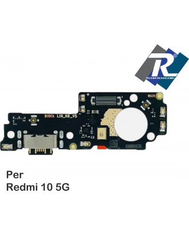 CONNETTORE RICARICA CON MICROFONO PER XIAOMI REDMI 10 5G DOCK CARICA