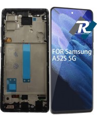 DISPLAY LCD SAMSUNG GALAXY A52S 5G SM A528 A528B TOUCH SCHERMO TFT FRAME NERO