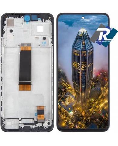 DISPLAY LCD XIAOMI REDMI 12 23053RN02L 23053RN02Y SCHERMO FRAME VETRO TOUCH NERO