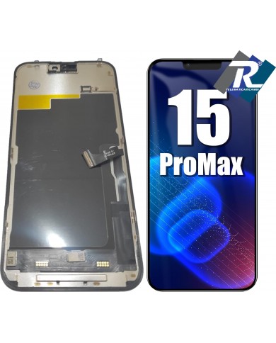 LCD iPhone 15 PRO MAX Display Touch FHD 1080p LTPS PARI ORIGINALE IC INTERSCAMB