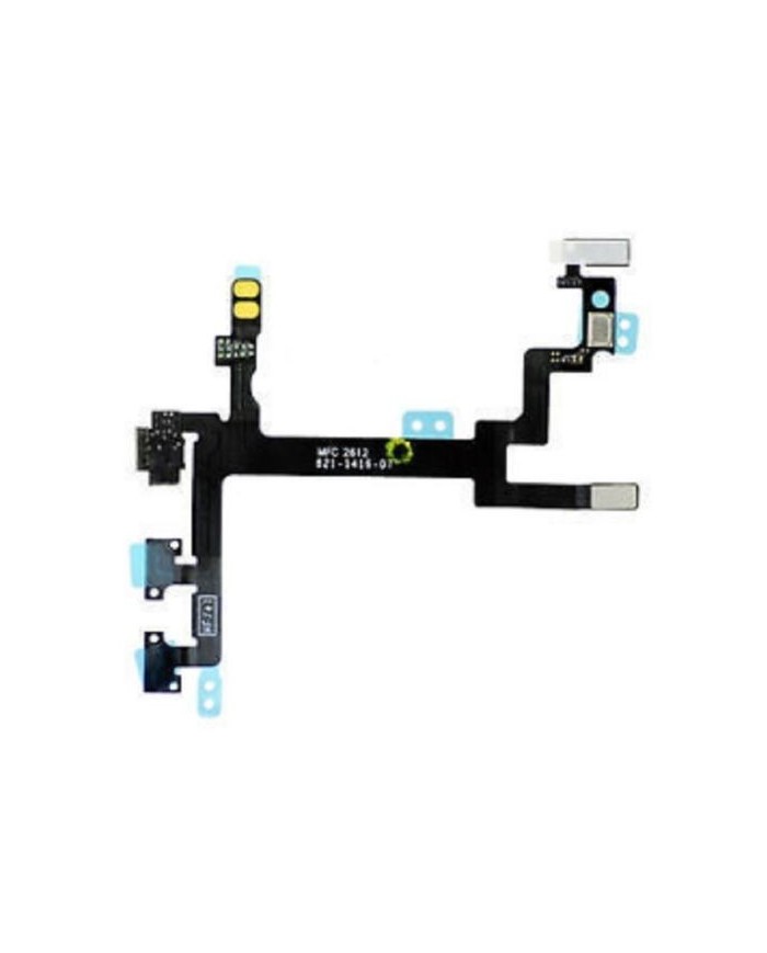 CAVO FLAT FLEX TASTO ON OFF PULSANTI LATERALI MUTE ACCENSIONE PER IPHONE 5