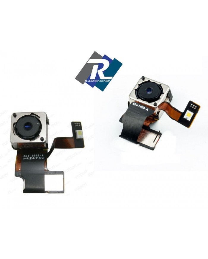 FLAT FLEX FOTOCAMERA POSTERIORE BACK CAMERA FLASH PER APPLE IPHONE 5 5G 8 MPX
