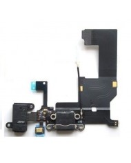 Flex Flat Dock Connettore Ricarica Microfono Antenna Jack Cuffie iPhone 5 G Nero
