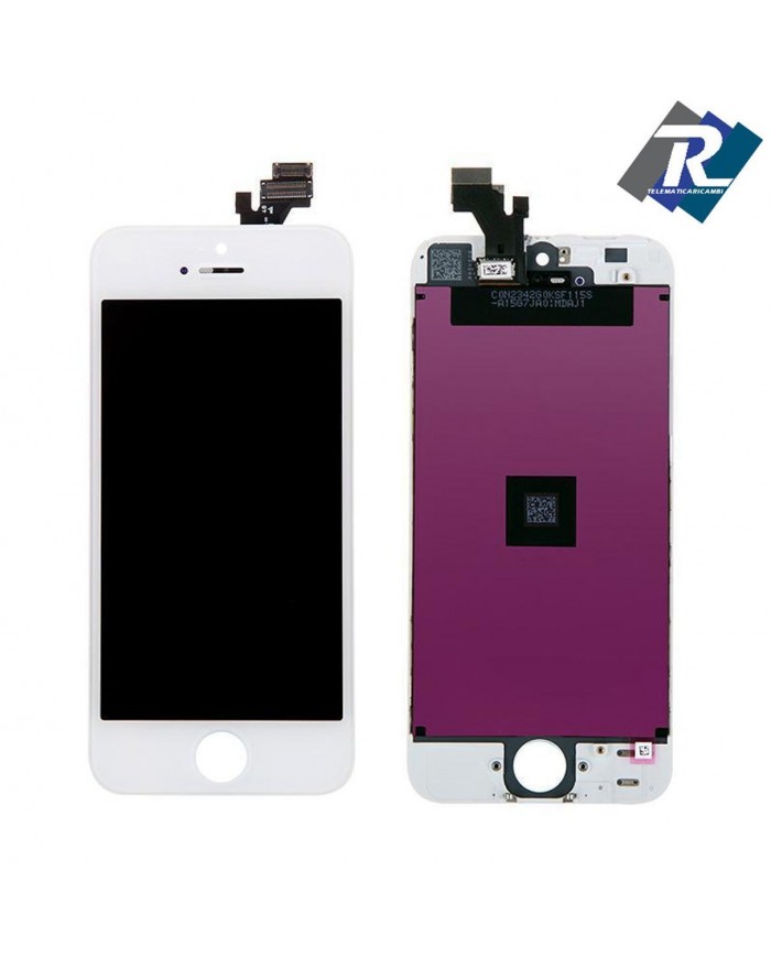 TOUCH SCREEN VETRO SCHERMO + LCD Display Assemblato PER iPhone 5 5G Bianco