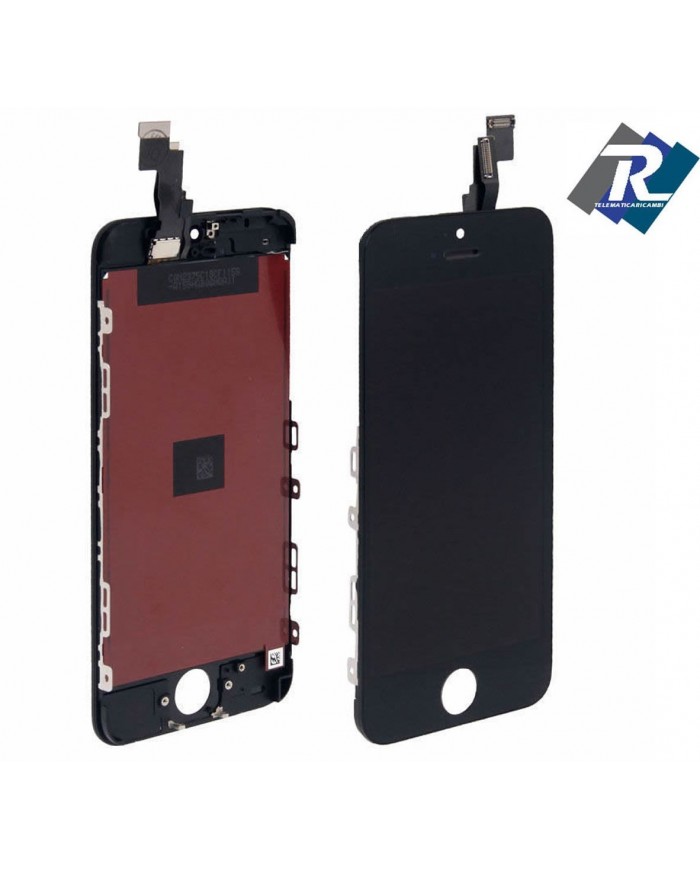TOUCH SCREEN VETRO SCHERMO + LCD Display Assemblato PER iPhone 5C nero