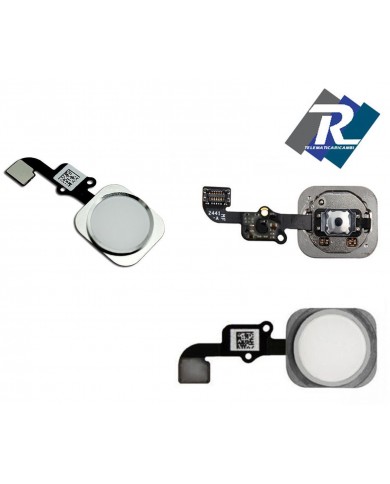 FLEX FLAT TASTO HOME COMPLETO BIANCO PER IPHONE 6 G NO FUNZIONE IMPRONTA