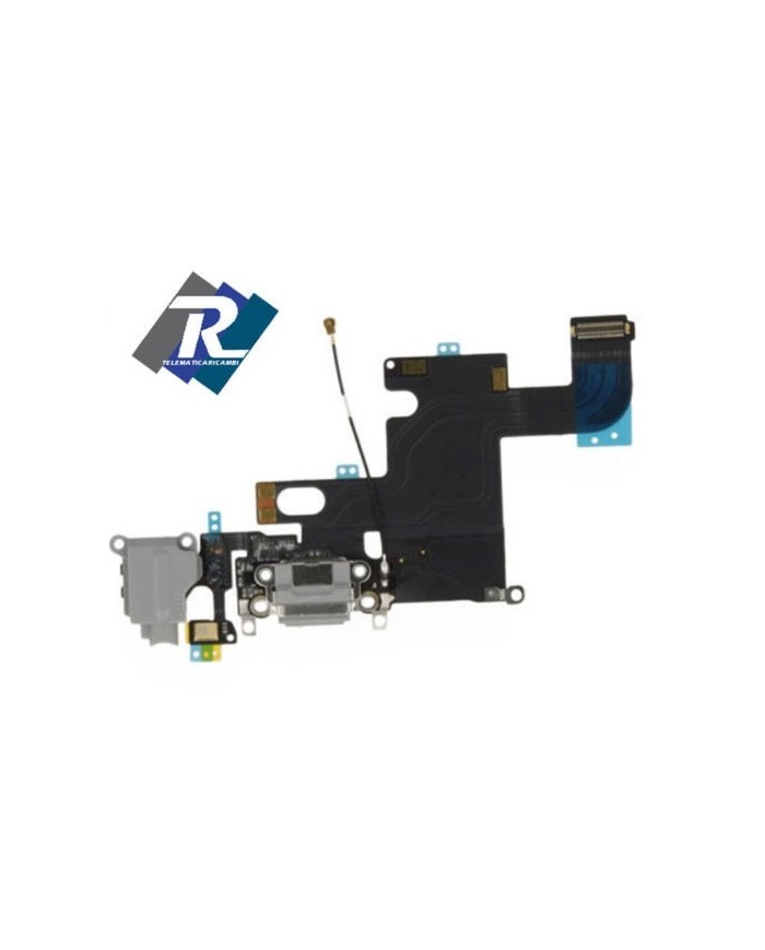 Flex Flat Dock Connettore Ricarica Microfono Jack Cuffie dat per IPHONE 6 Bianco