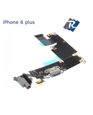 Flex Flat Dock Connettore Ricarica microfono Jack Cuffie dati IPHONE 6 plus Nero