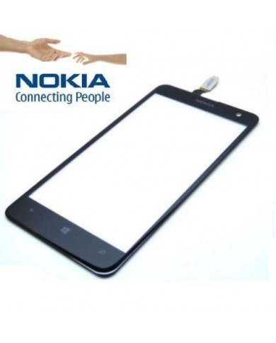 TOUCH SCREEN DISPLAY VETRO VETRINO PER NOKIA LUMIA 625 + BIADESIVO ADESIVO