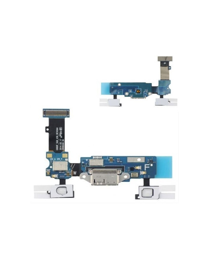 Connettore ricarica per Samsung Galaxy S5 G900 F microfono flat carica dock flex