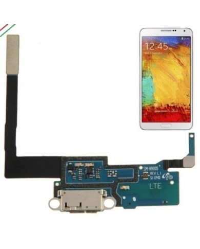 FLEX CONNETTORE DOCK RICARICA MICROFONO PER SAMSUNG GALAXY NOTE 3 SM N9005