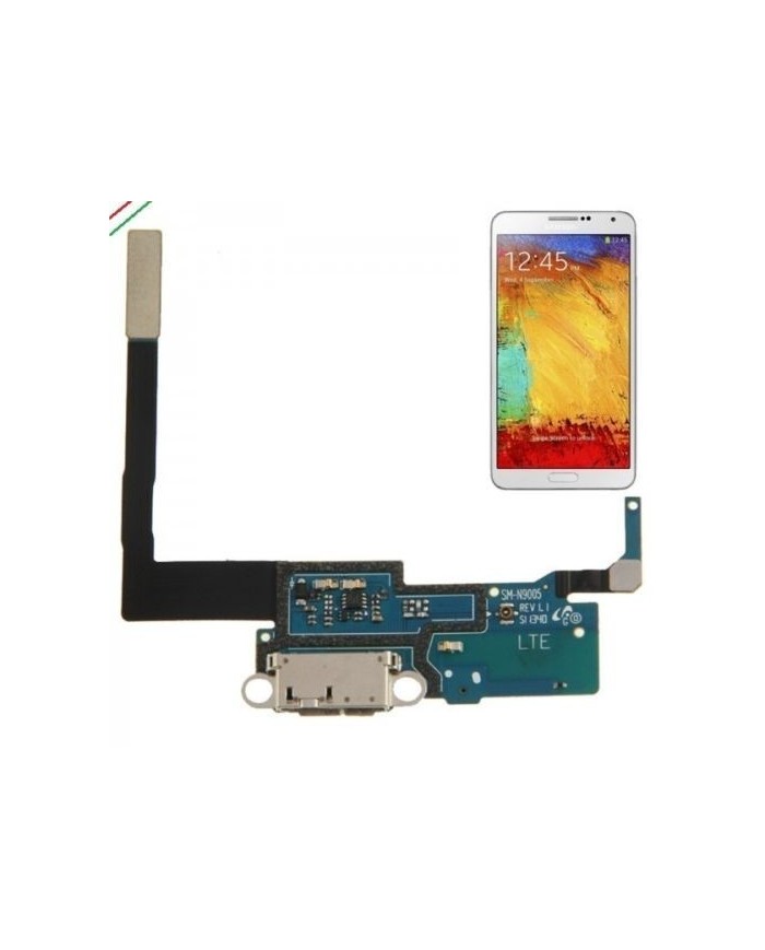 FLEX CONNETTORE DOCK RICARICA MICROFONO PER SAMSUNG GALAXY NOTE 3 SM N9005