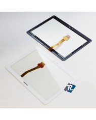 TOUCH SCREEN VETRO SAMSUNG GALAXY TAB 2 GT- P5100 - P5110 10.1" BIANCO BIADESIVO