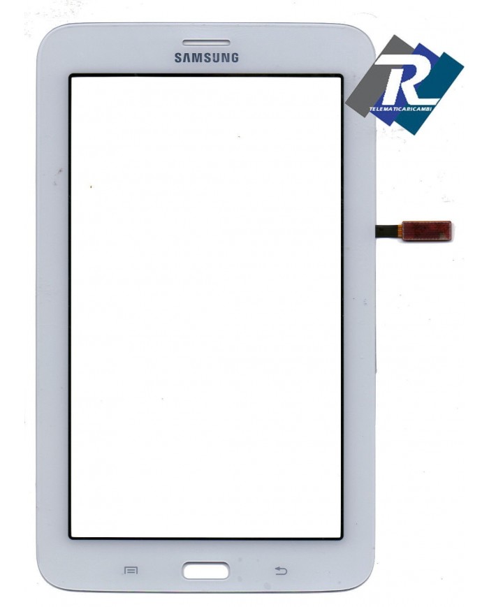 TOUCH SCREEN VETRO SAMSUNG GALAXY TAB 3 LITE SM T111 7" 3G WIFI BIANCO BIADESIVO