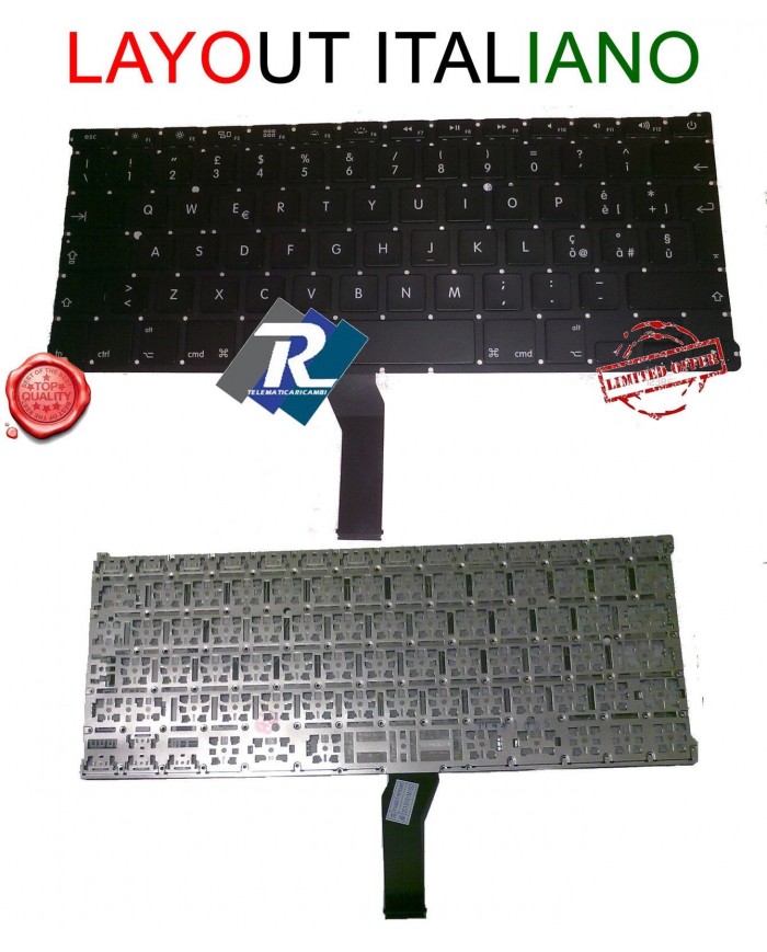 TASTIERA Italiana per Apple Macbook Air 13" Modelli A1369 2011 A1466 2012 2013