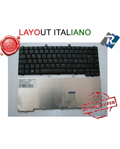 Tastiera ITA Acer Aspire 3100 3650 3690 5600 5100 5110 5610 5630 5650 5680 Nera