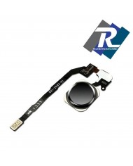 FLEX FLAT TASTO HOME COMPLETO NERO PER IPHONE 5S 5 S NO FUNZIONE IMPRONTA