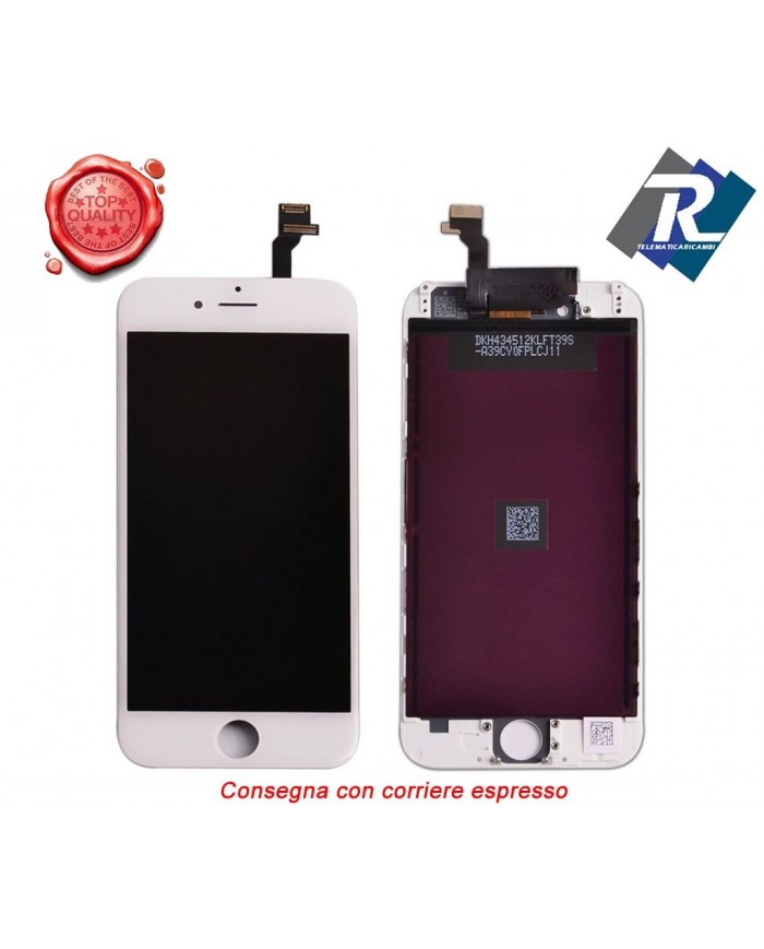 Display LCD Retina Touch Screen Vetro Schermo Apple iPhone 6 G Bianco 