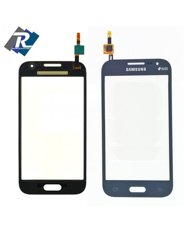 TOUCH SCREEN SAMSUNG GALAXY CORE PRIME SM-G360 G360F DUOS BIADESIVO GRIGIO SCURO NERO
