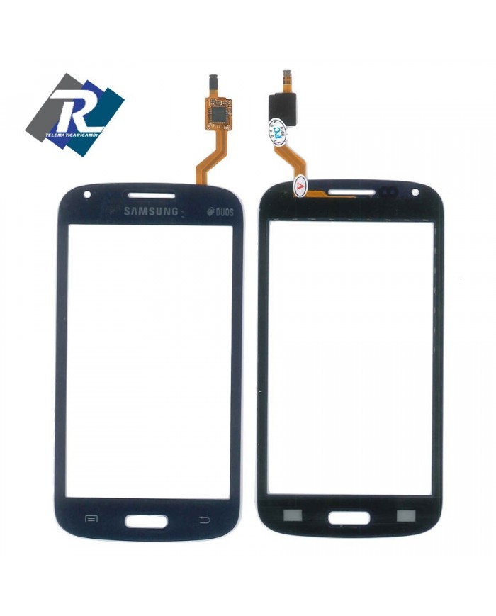 TOUCH SCREEN SAMSUNG GALAXY CORE GT-i8260 i8262 duos NERO - DARK BLU + Biadesivo