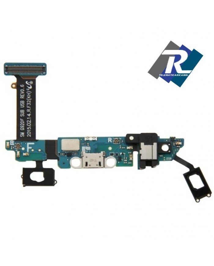 FLEX FLAT CONNETTORE DI RICARICA DOCK USB MICROFONO SAMSUNG GALAXY S6 G920 G920F