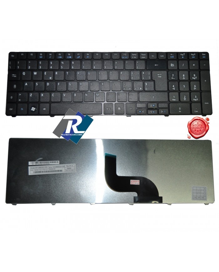 Tastiera ITALIANA ACER ASPIRE 5800 5738 5536 5538 5542 5542G 5741G 5810T NERA